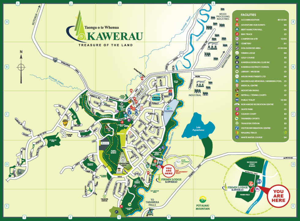 Kawerau Street Map Firmin Lodge